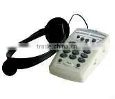 Business telephone with headset