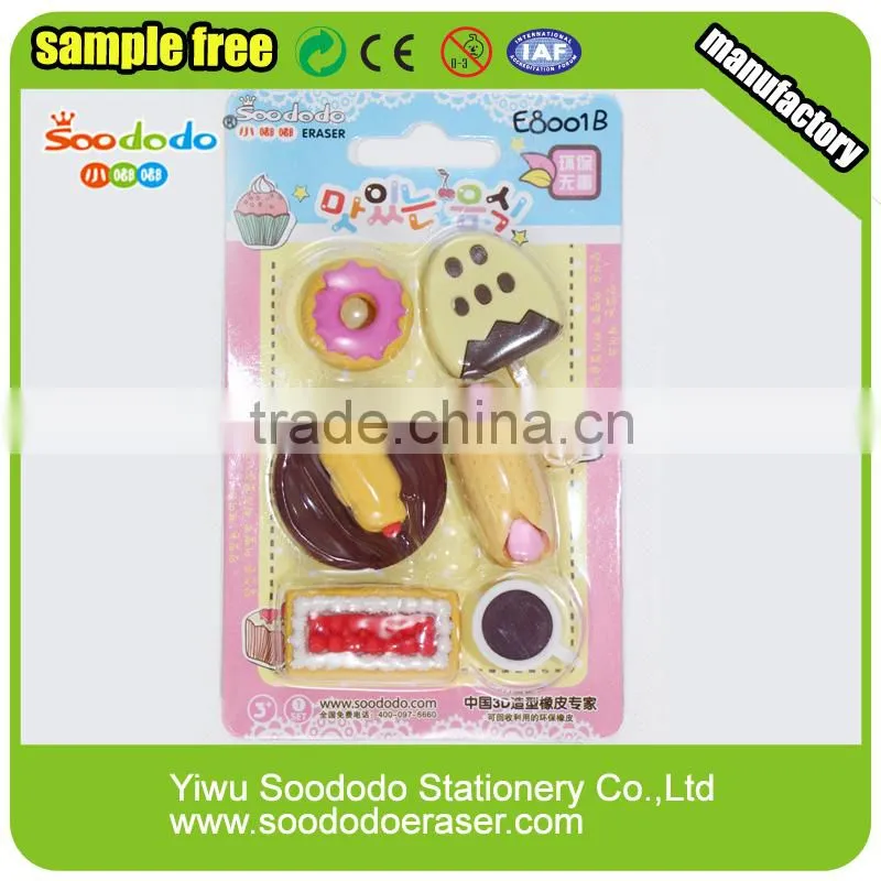Yiwu novelty pencil erasers factory bulk purchase for promotion