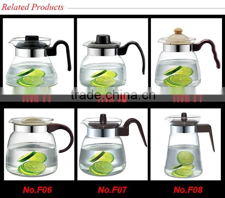 1.0 liter ,34 oz Glass carafe , up to EU standard water kettle, plastic handle and lid, hot 2016