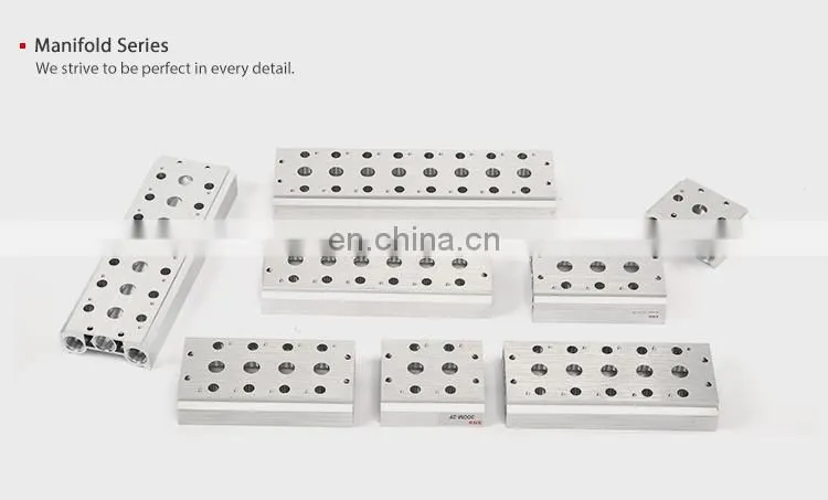 SNS Manifold Series Air Pneumatic Aluminum Alloy Solenoid Valve Base Manifold Block