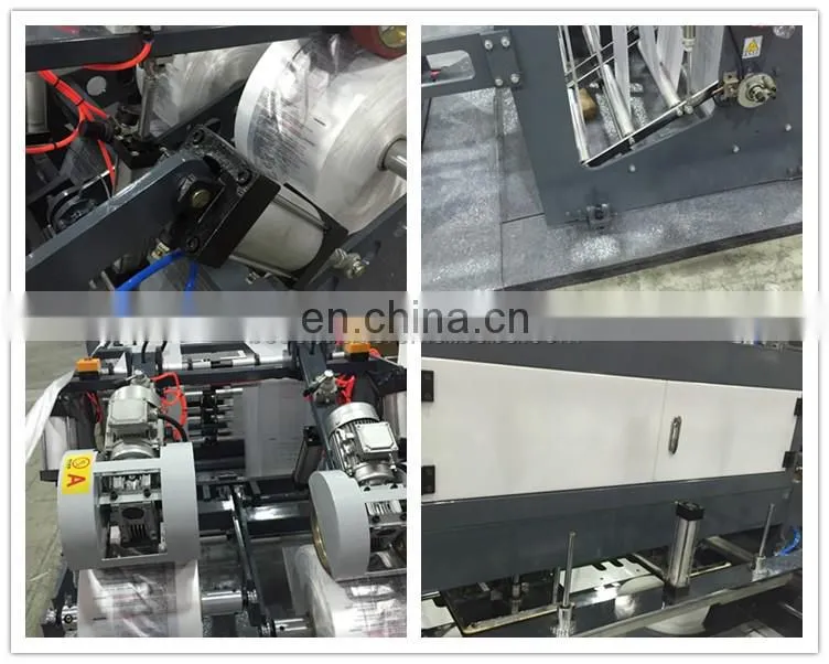 Factory Price Automatic Plastic Supermarket Handle Carrier Vest T-shirt Trash Bag Making Machine