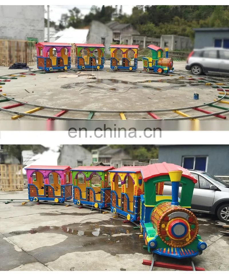 Mini train track rides for sale small amusement park for outdoor and indoor electric train for kids and adult