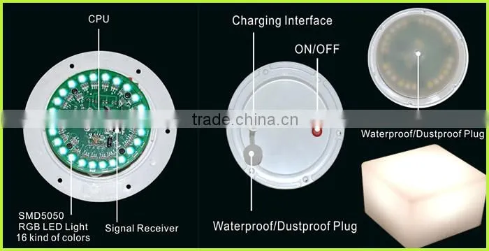 ACS Waterproof IP68 swimming pool floating light led ball