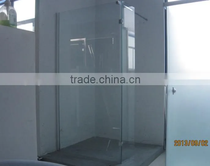 Uk walkin glass screen, EN12150 glass screen, popular bathroom Nano glass screen