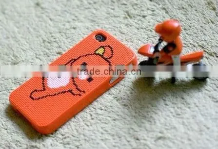 DIY cross stitch silicone phone case