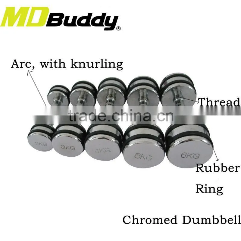 New style chromed dumbbell weight for women