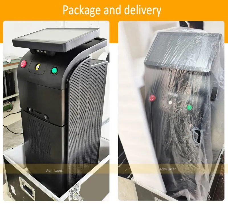 High Power 1800w Germany 808nm Ice Diode Laser Hair Removal 755 808 1064nm Laser Depilation Machine