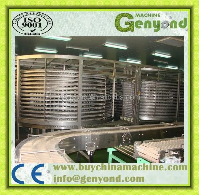 Factory IQF Quick Freezing Tunnel Frozen Fruit Vegetable Food Maker Flash Spiral Freezer Equipment Machine in China