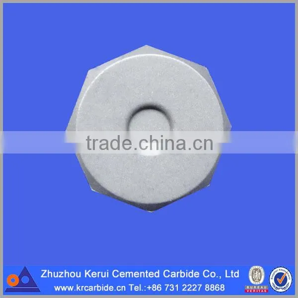 Carbide thrust block for centrifugal compressor