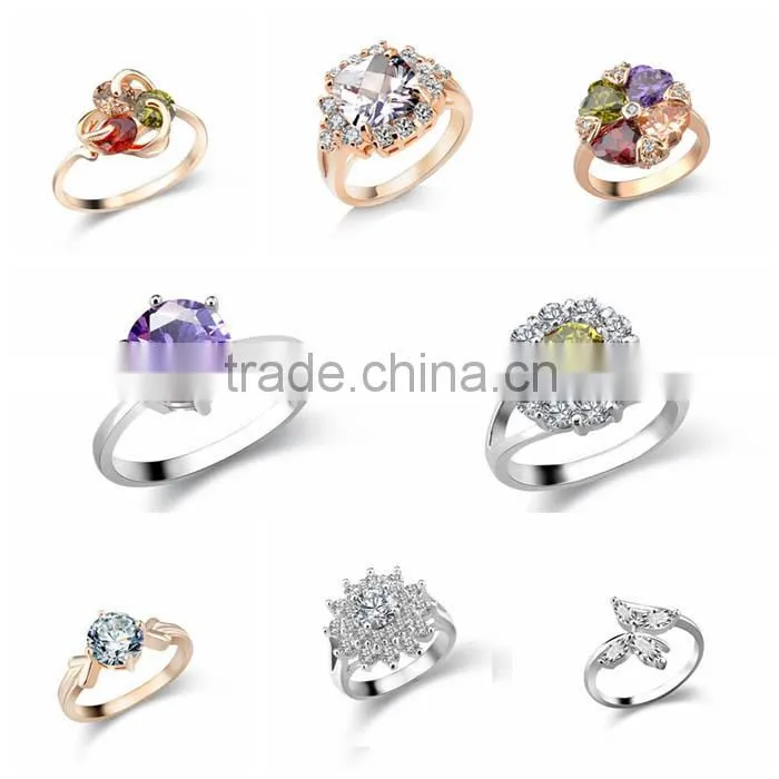 Blue color titanium stainless steel ring