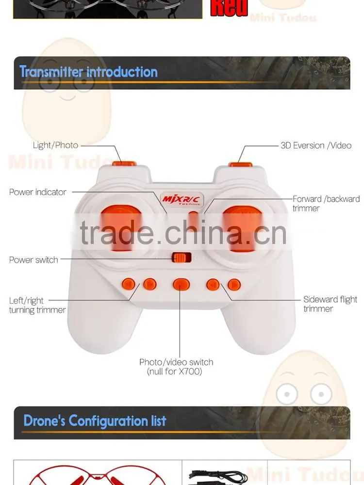 hd camera 2.4G 6-axis MJX X700C drone quadcopter