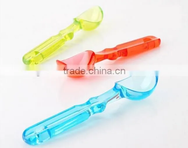Promational hot sale New style plastic ice cream spoon