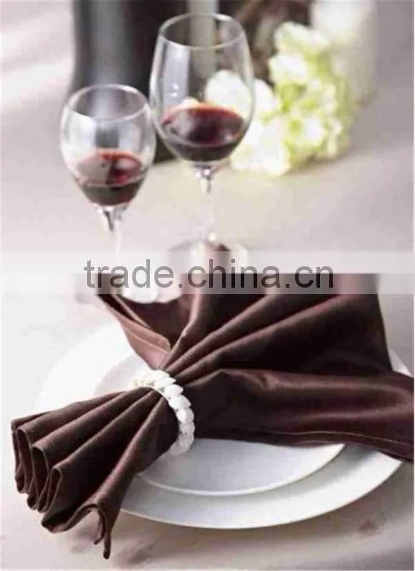 Restaurantr decorating solid color embroidered table napkins