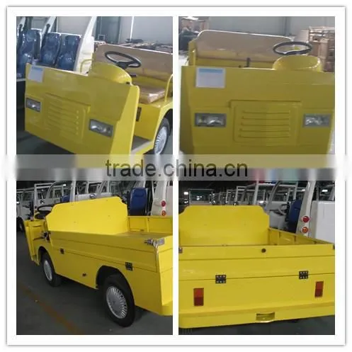 electric industrial truck supplier from China, 48V 5KW power motor, flat cargo bed, with hard door as option