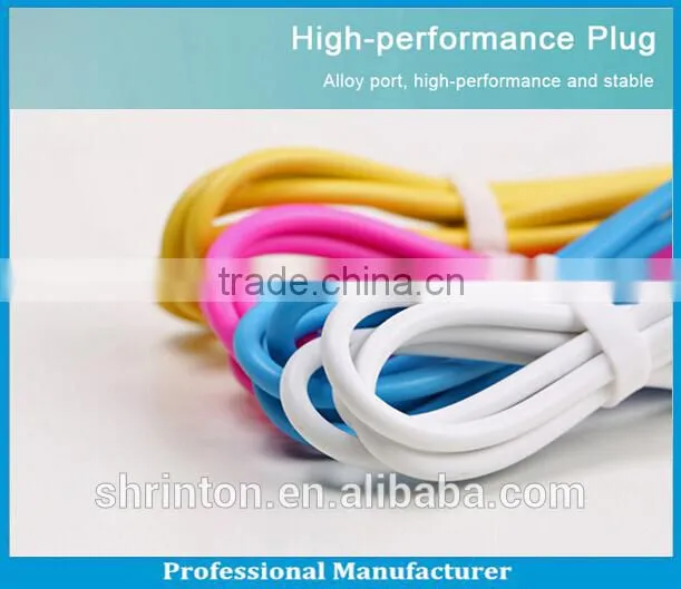 Factory directly offer Pure Copper 1.2A non-toxic PVC data cable usb for ipad air 2 ipad