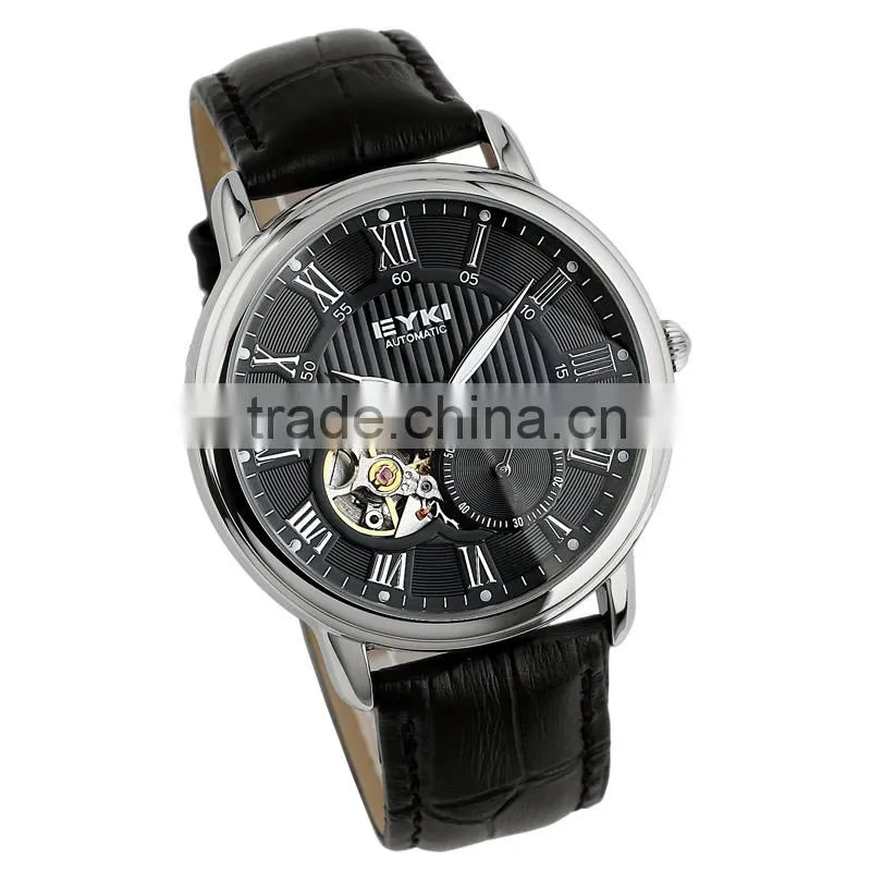 Black Men Fashion Dress Watch Mechanical Automatic Movement WM350