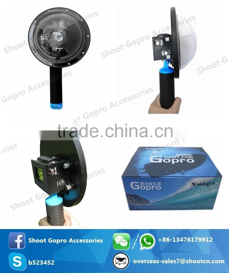 Shoot Gopro LCD Screen+ Waterproof Housing Case+Backdoor Case Cover Set for Gopro Hero 4/3+ Sport Camera