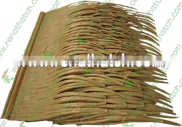 Synthetic roofing thatch