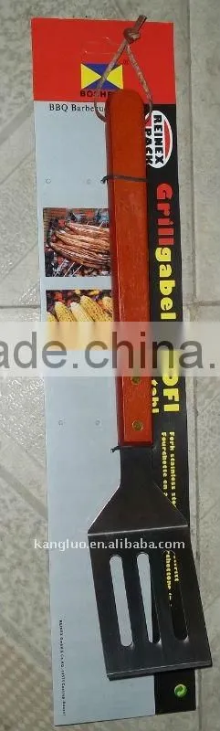 wooden handle Barbecure tools set(2PCS)