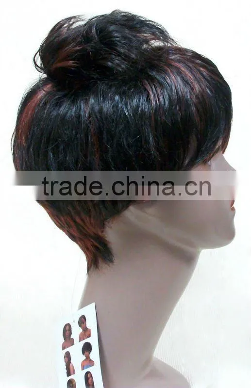 Two tone synthetic hair wigs for black women