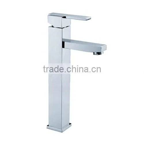 Square single lever hot and cold water faucet/mixer/tap