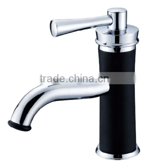 2015 Newest fashion UPC washbasin black faucet tap mixer