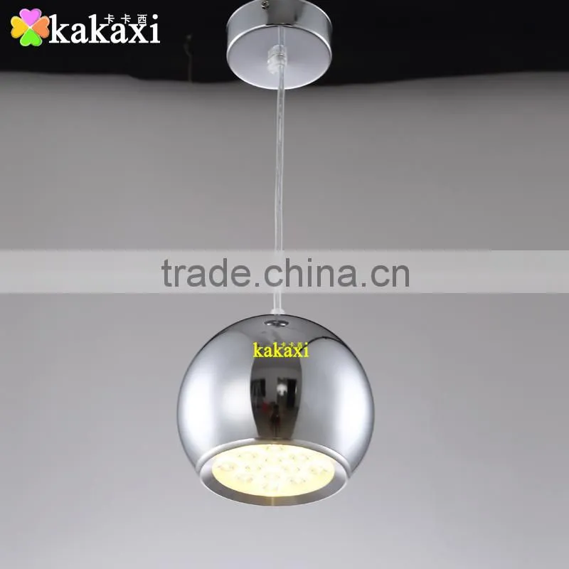 12W Apple LED Pendant Lights For Dining Room Lamp Plating Silver Color Creative LED Chandeliers