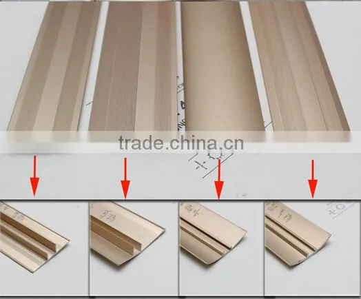 Good Quality T shape aluminium laminate flooring transition profile