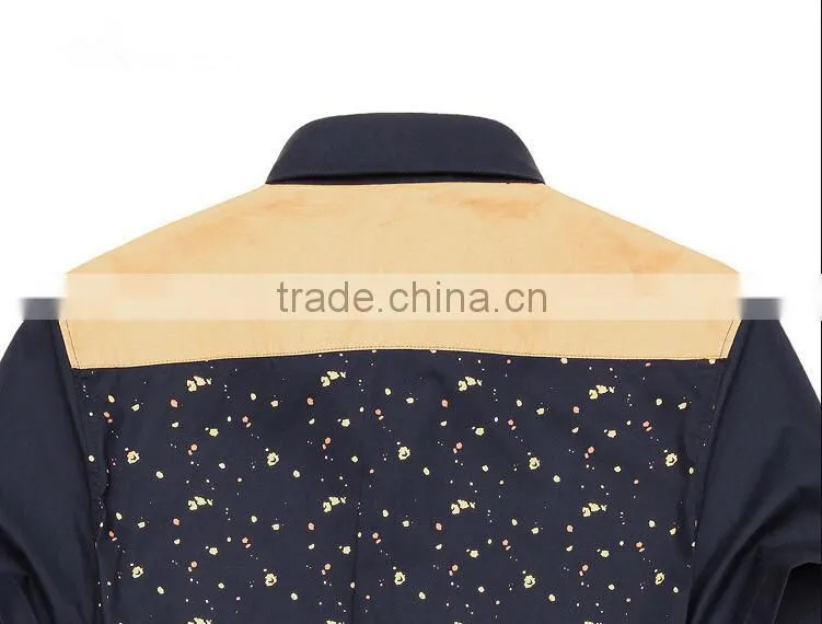 2015 Summer Newest White Short Sleeve Men Fashion Shirt