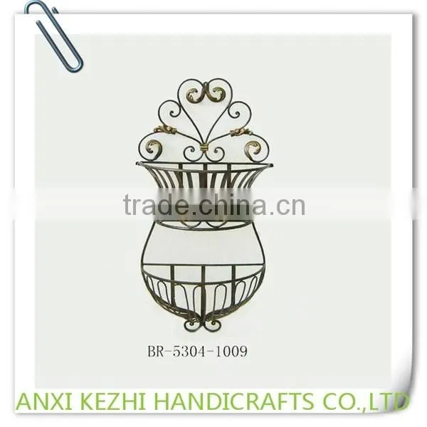 Wall Mounted Decorative Metal Small Basket