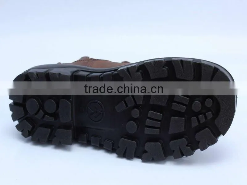 oil resistant crazy horse leather steel toe safety leather