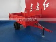 new design agri trailer single axle trailer with double wheels one side 3ton