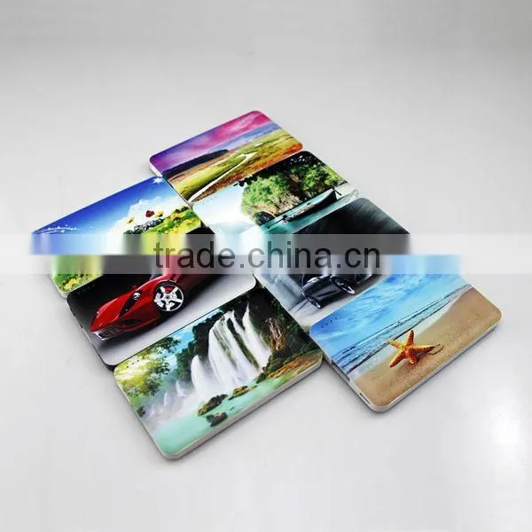 AWC813 2000mah OEM Slim card smart phone charge portable mobile power bank