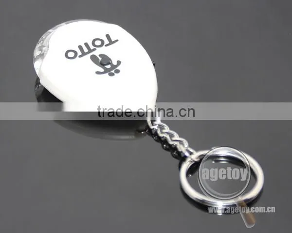 Promotional Custom Print Logo LED Light Whistle Key Holder with Electronical Key Finder