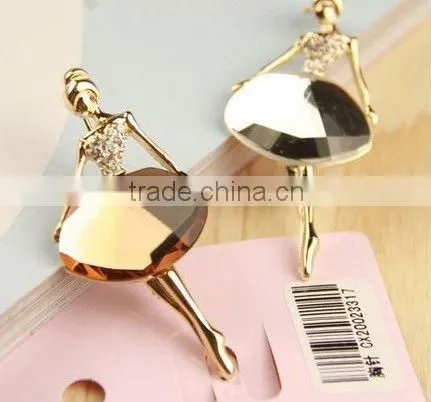 crystal wedding brooch