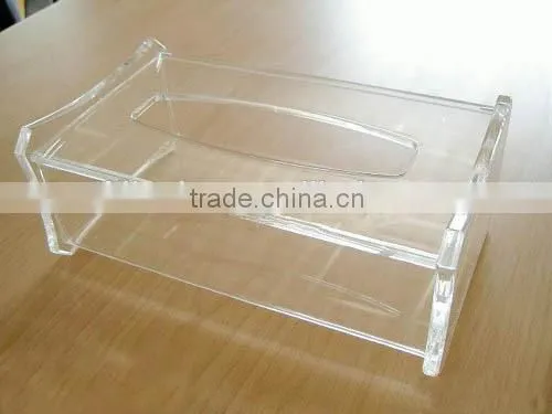 White Acrylic Squre Tissue Box