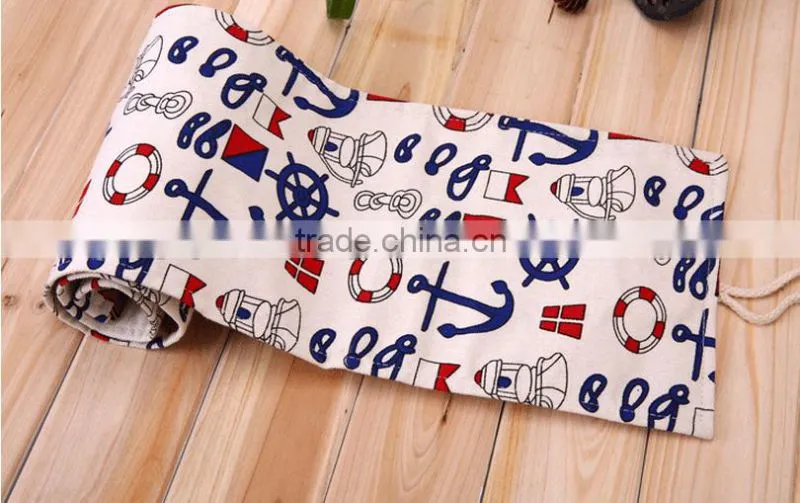 The skeleton patternCanvas 72 holes inserting pencil bag roll case