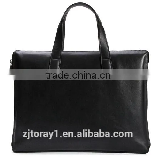 Black Wholesale Leather Briefcase Security Briefcase With Secret Compartment