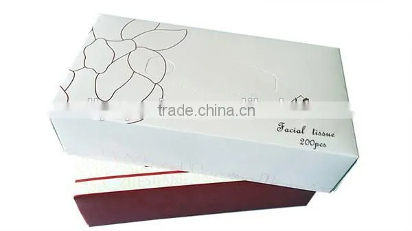 promotion soft facia tissue box , custom logo tissue paper