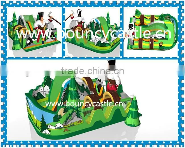 New Design Forest Inflatable Obstacle Amusement Park