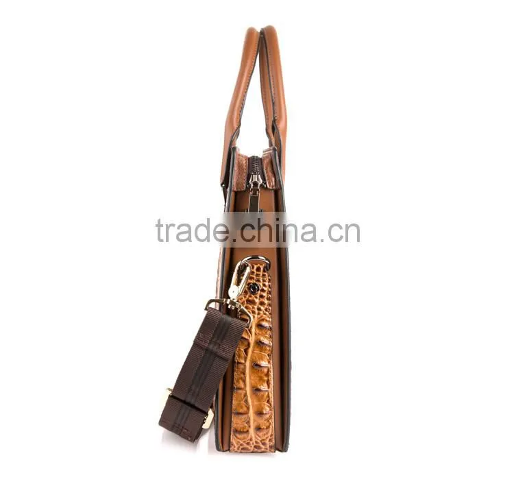 Hot sell famous brand design leather men bag,luxury business leather mens messenger bag,vintage fashion mens tote bag