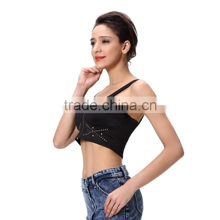 Latex Sexy Corset Wholesale Zhipper Front Corset Woman Wholesale 2016