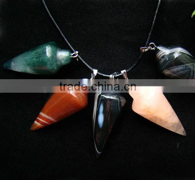 Hot sale Lucky charm Gemstone pendulum