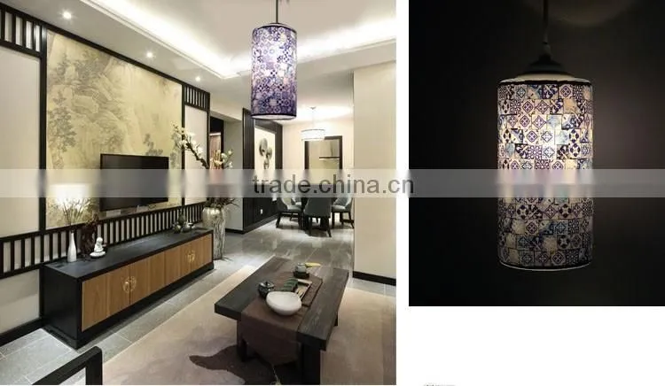 Home Decorative classic mosaic pendant light