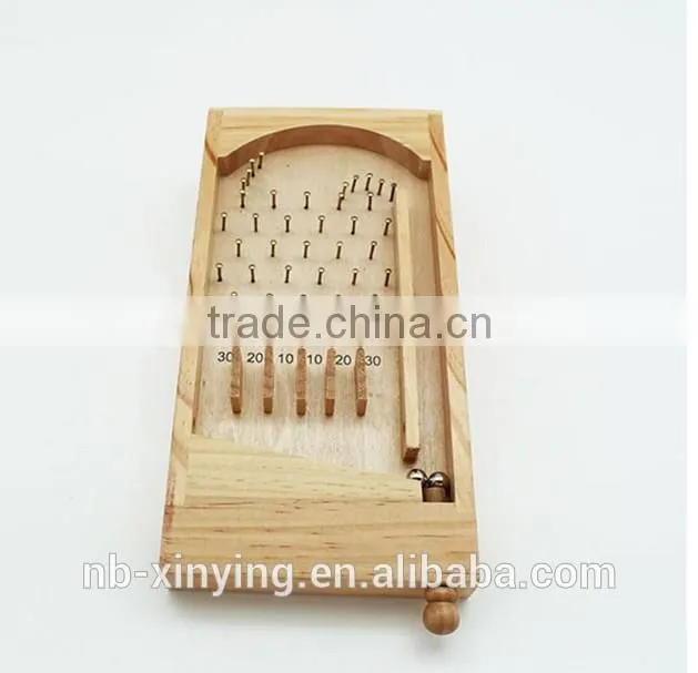 2016 New High Quality Wooden Pinball Game Set Mini Table Games Cheapest price