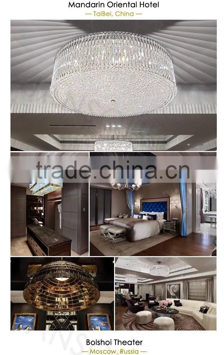 JANSOUL 2016 most popular drop modern wider chandelier indoor lighting crystal custom made pendants