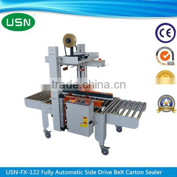 Used Automatic Side Drive Belt Carton Sealing machine