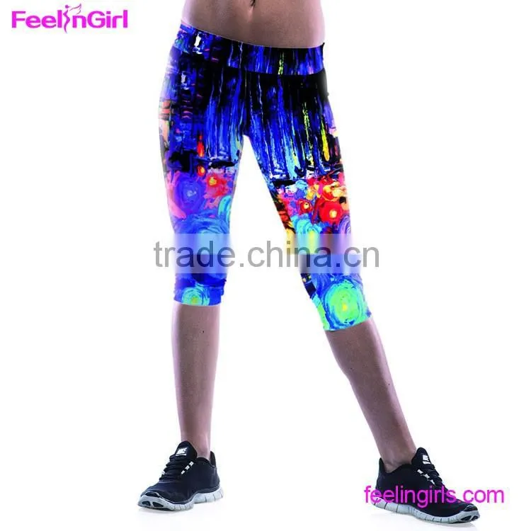 Polyester Microfiber Sports Wear Fabric Push Up Fitness Leggings