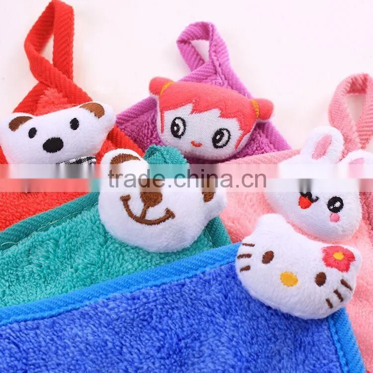 Coral Fleece kitchen hand towels with ties 60g