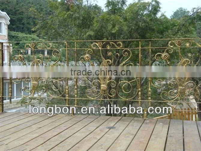 Top-selling hand forged iron fence and gate